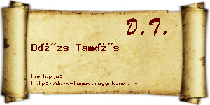 Dúzs Tamás névjegykártya